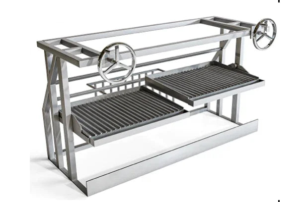 CHARCOAL CHARIOTS GRILL BUILT-IN