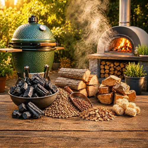 Charcoal, Pellets, Wood & Starters