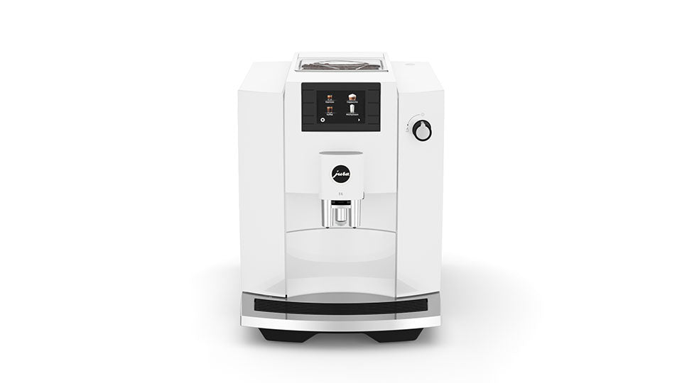 Jura E6 - Piano White (NAC) | 15559 | Espresso Machine with Intelligent Water System and 11 Specialties
