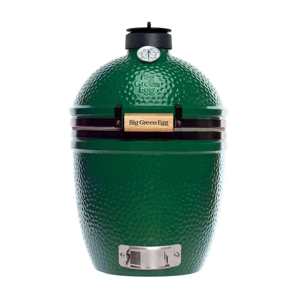 Big Green Egg 117601 Single SM EGG, Stainless Steel Grill, Ceramic Damper and Dual Function Damper To