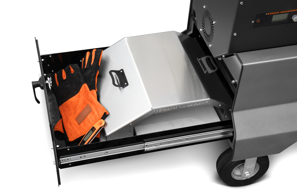 Yoder YS640S Competition Pellet Grill w/ Stainless Steel Shelves and Drawer | 9612B22-000