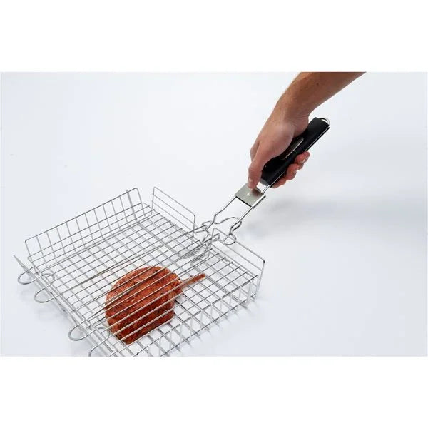 Broil King 65070 | Adjustable Grill Basket | Stainless Steel Cookware