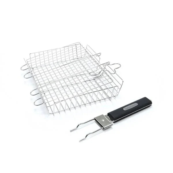 Broil King 65070 | Adjustable Grill Basket | Stainless Steel Cookware