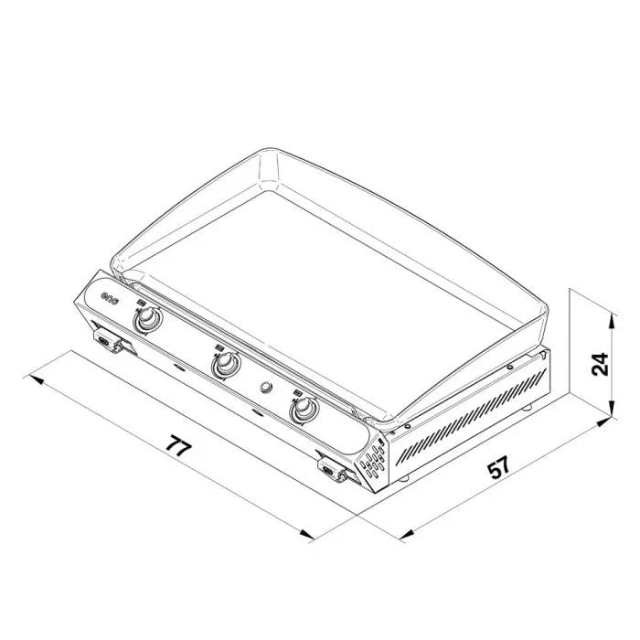 Eno 531732014801 | BERGERAC 3000 Gas Griddle