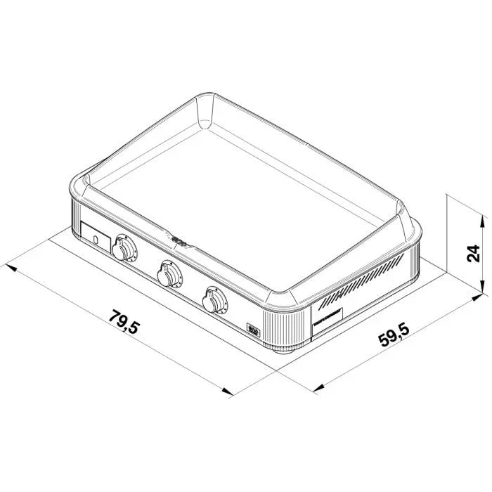 Eno 570332014801 | ENOSIGN 80 Stainless Steel Griddle