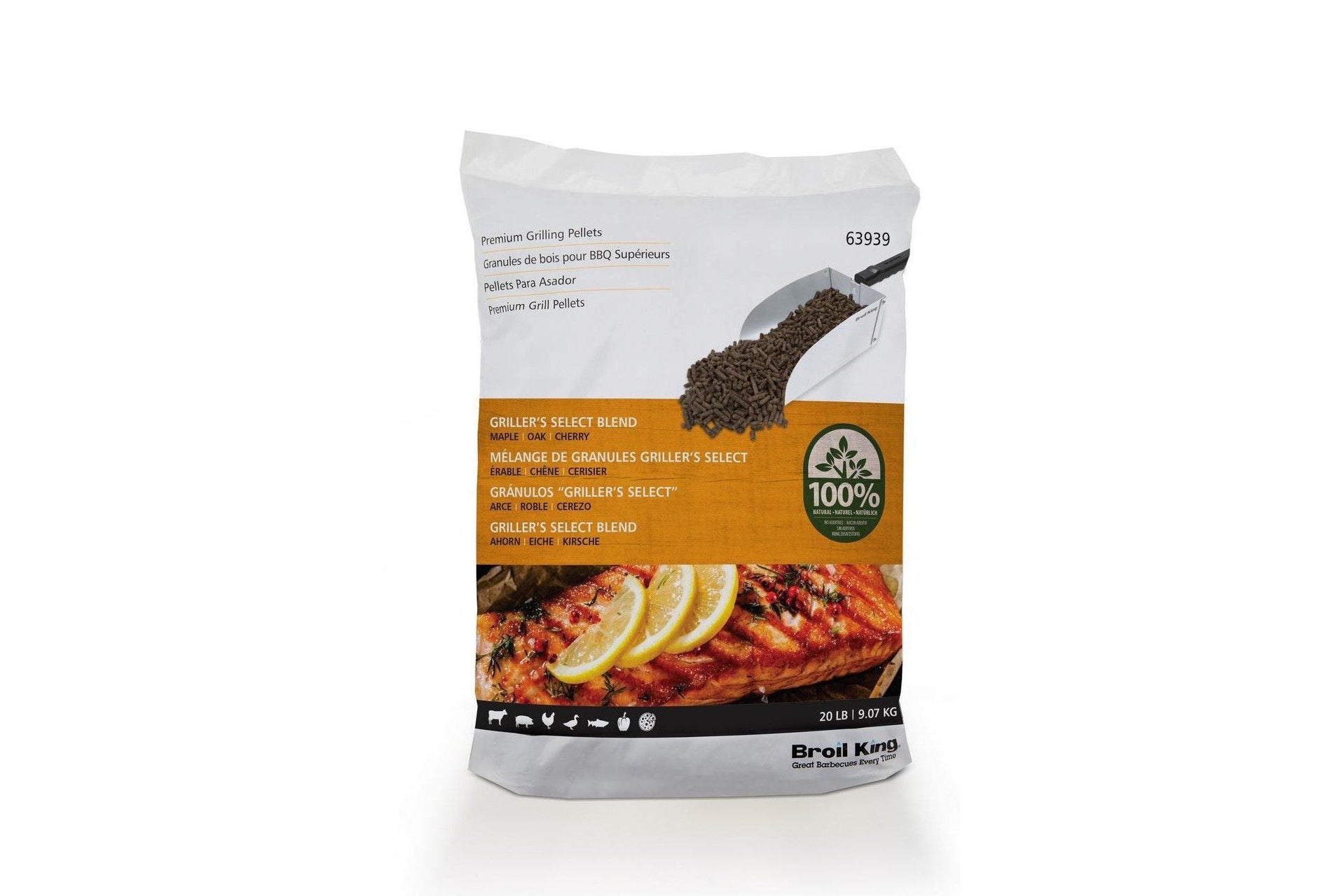 Broil King 63939 PELLETS - GRILLER'S SELECT BLEND - 20 LB