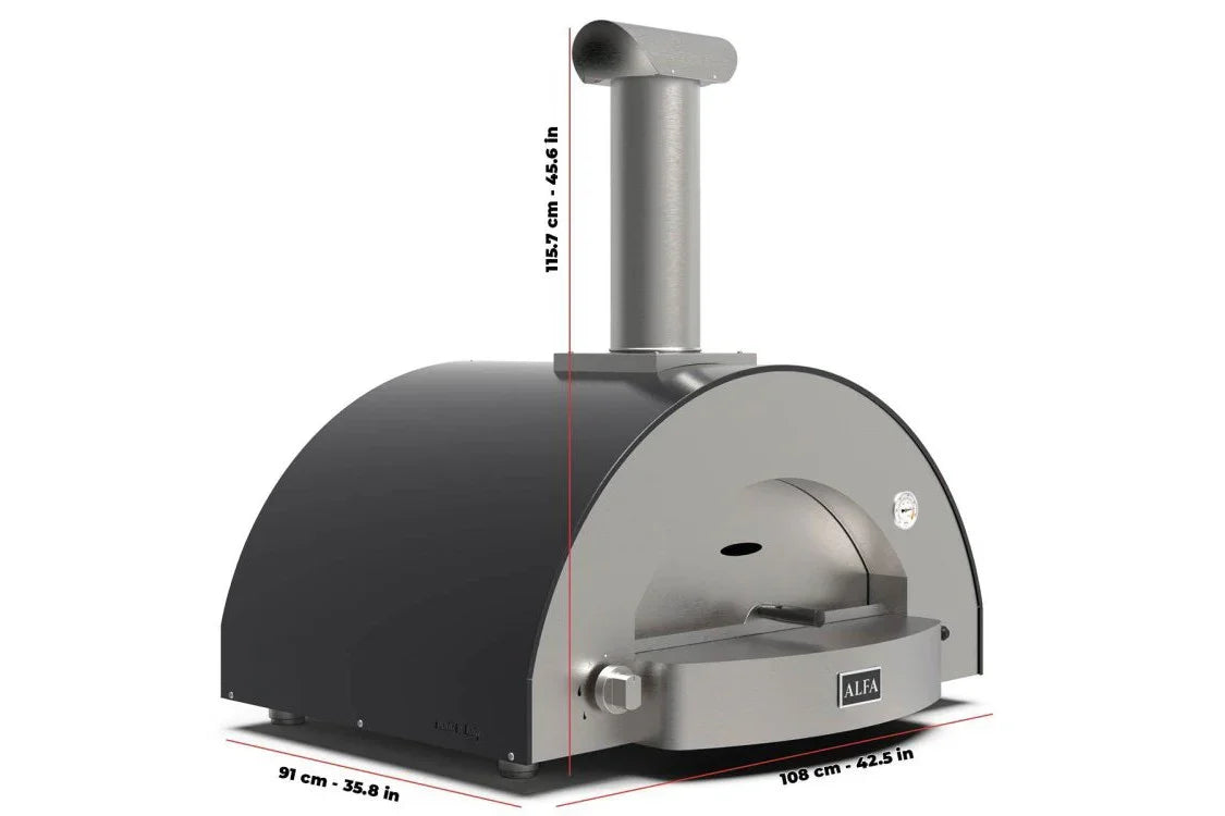Alfa ovens FXCL-4P-MGRA-U | 4 PIZZE | GAS | GREY