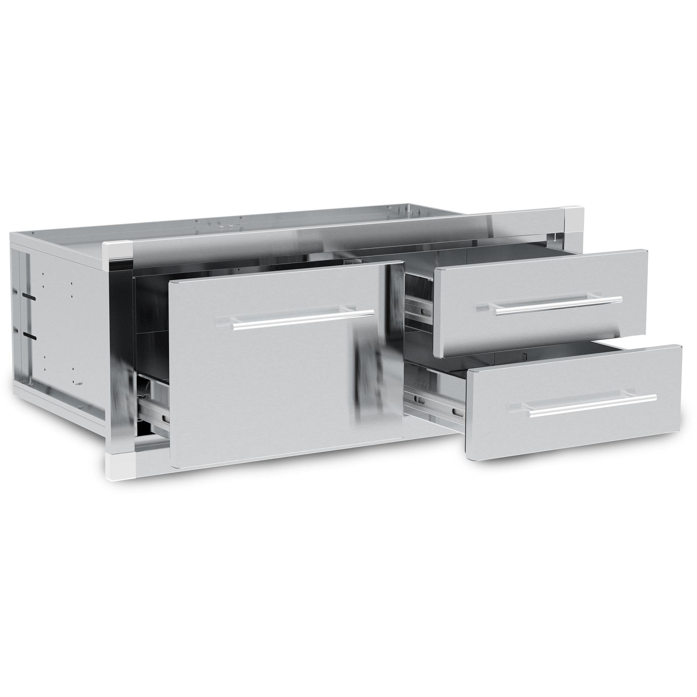 Broil King 800910 ENCLOSED 2 DRAWER - 1 DRAWER ASSEMBLY - SS