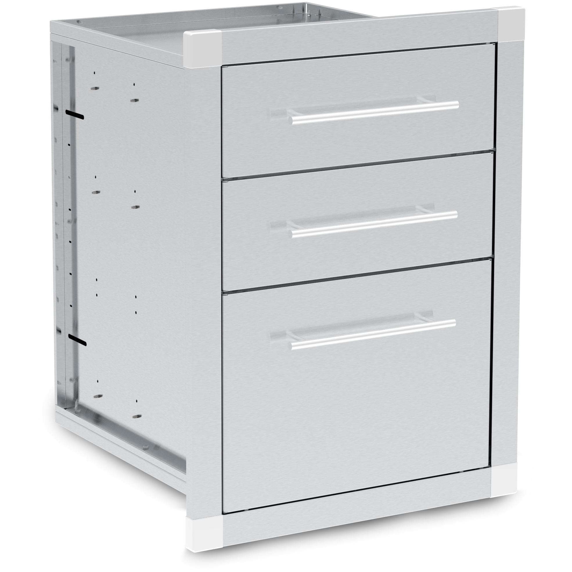 Broil King 800510 ENCLOSED 3 DRAWER ASSEMBLY - SS