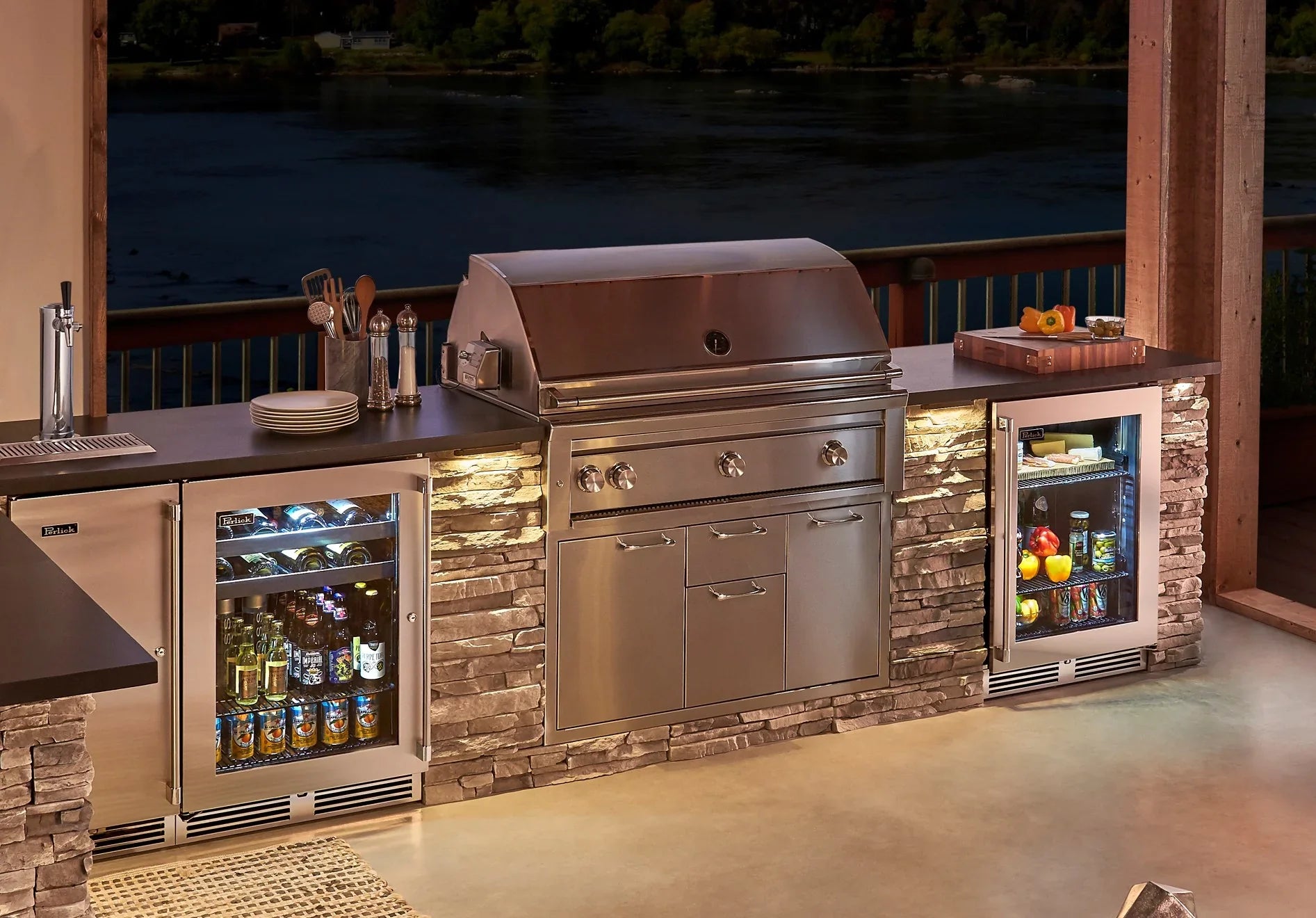 Perlick HC24RO-4-5DL | Shallow Depth Outdoor Refrigerator