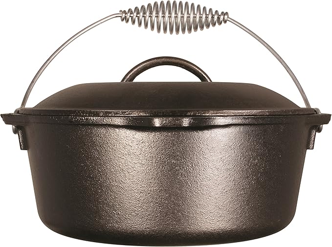 Lodge Cast Iron Dutch Oven with Spiral Handle (5 Quart) | L8DO3