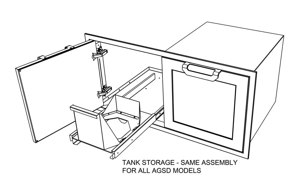 Hestan AGSD30 | Double Storage Doors for Outdoor Kitchen