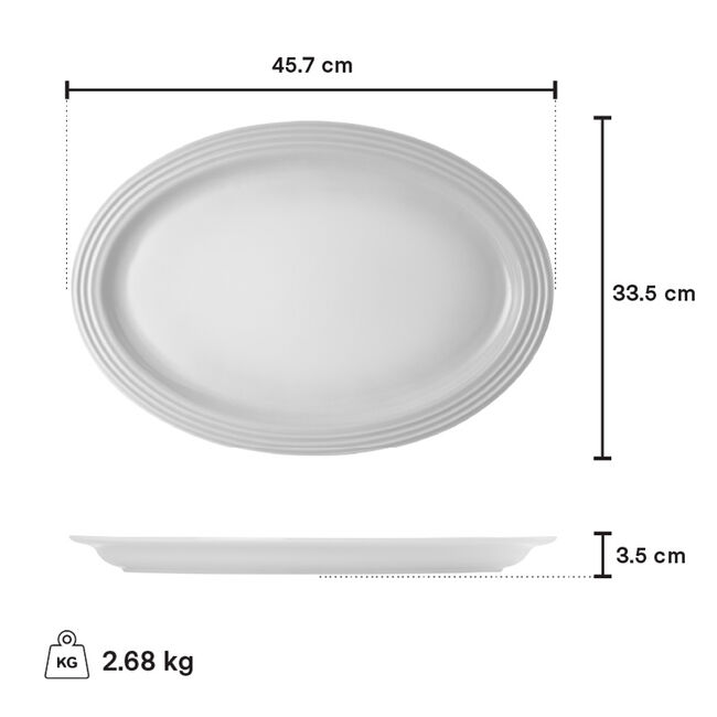 LE CREUSET 46 cm Oval Serving Platter - Blueberry | PG2017-4692