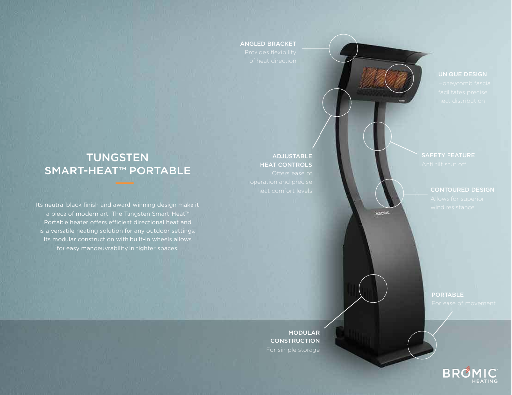 BROMIC Tungsten Smart-Heat Portable Heater