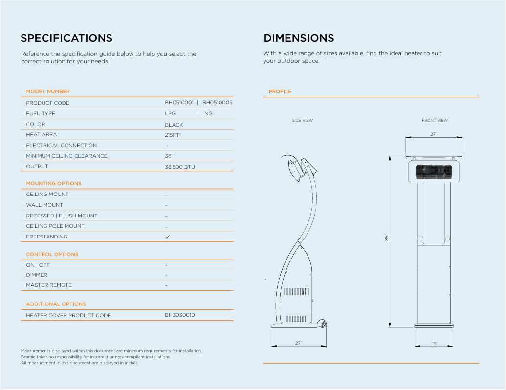 BROMIC Tungsten Smart-Heat Portable Heater