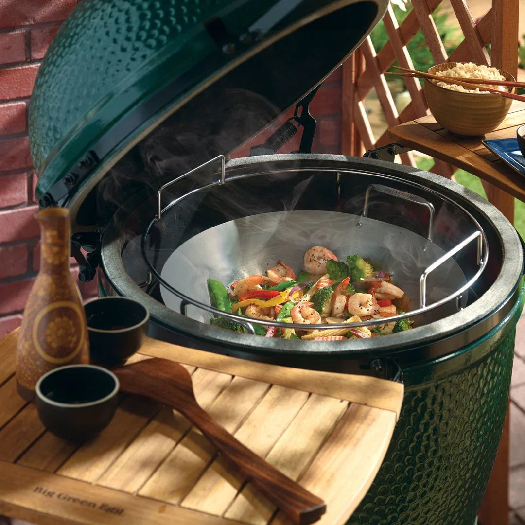 Big Green Egg 120779 | Carbon Steel Wok for EGGspander ConvEGGtor Basket