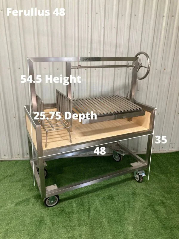 Charcoal chariots FERULLUS48 | Ferullus 48" Chariot Grill