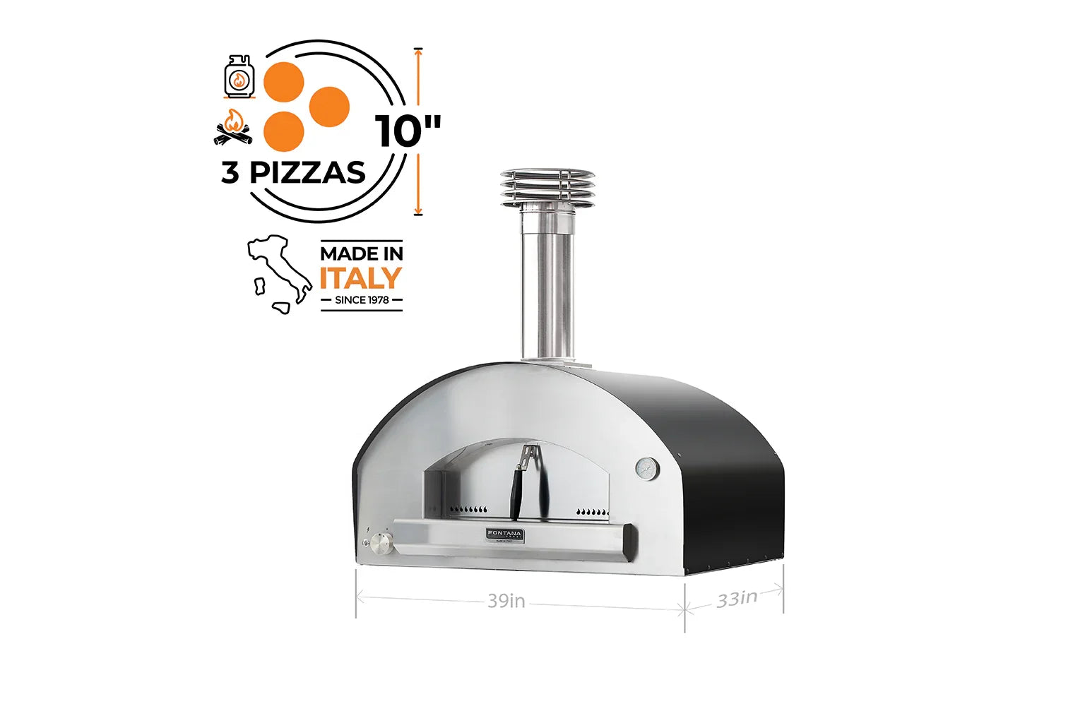 Fontana FTFIR-H | Firenze | Hybrid Pizza Oven