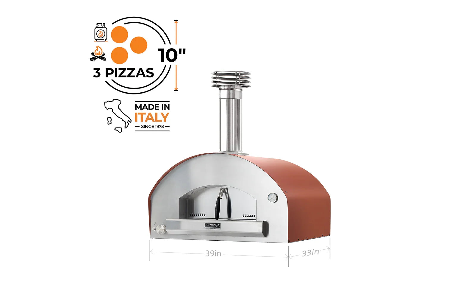 Fontana FTFIR-H | Firenze | Hybrid Pizza Oven