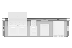 Hestan 12' Outdoor Living Suite /Side Burner Cut-Outs