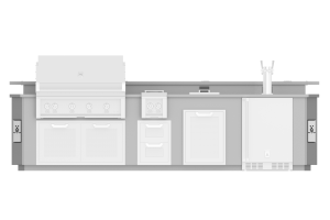 Hestan 12' Outdoor Living Suite /Side Burner Cut-Outs