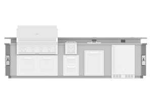 Hestan 12' Outdoor Living Suite /Side Burner Cut-Outs