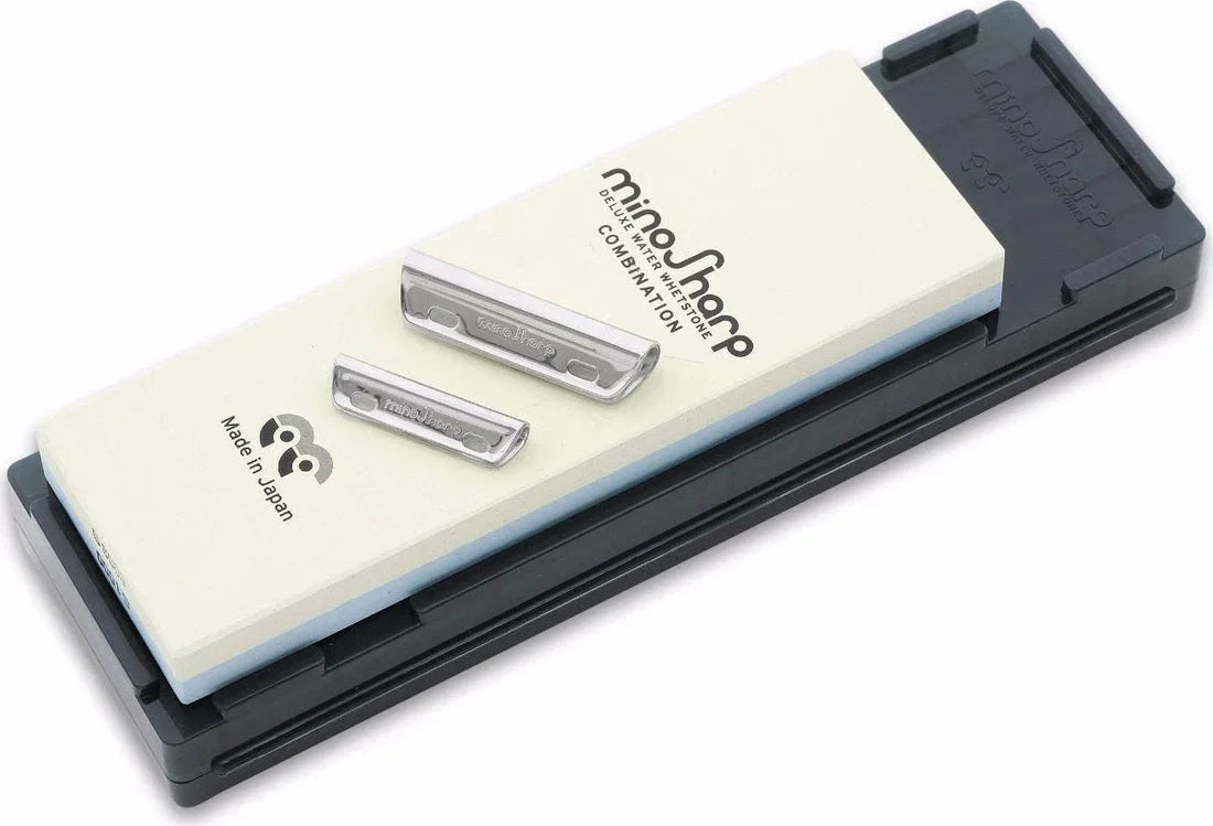 Global 71472 | MinoSharp 1000/8000 Grit Combination Water Stone Kit
