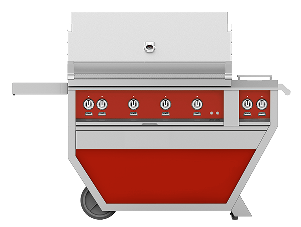 Hestan | 42" Outdoor Deluxe Free Standing Grill with Side Burners
