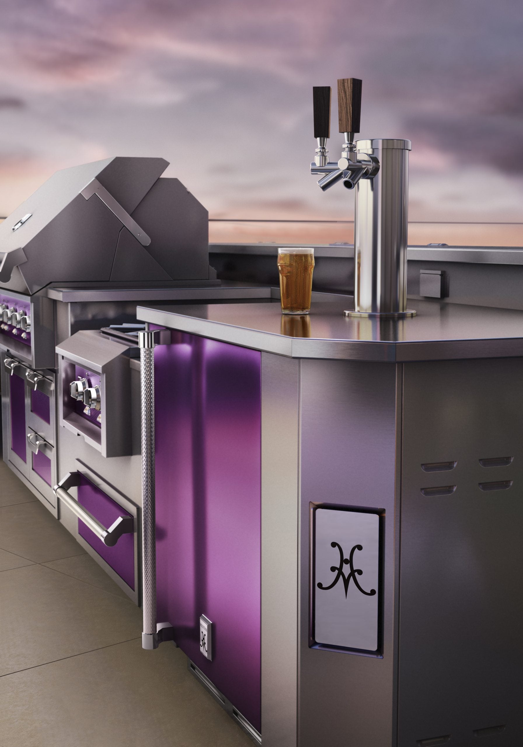 Hestan GFDSL242 | 24-Inch  Double Tap Beer Dispenser