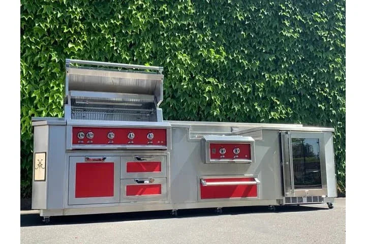 Hestan GESBP12 | Grill Island Outdoor Living Suite with Power Burner 12-Foot