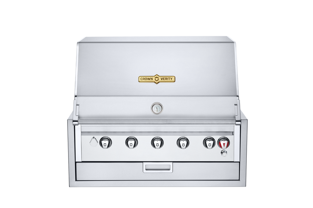 Crown Verity IBI36NG 36" INFINITE SERIES BUILT IN GRILL WITH BARBECUE COVER, NG