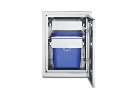 Crown Verity IBILC-GH-1D INFINITE SERIES LARGE BUILT IN CABINET  WITH A SINGLE DRAWER & GARBAGE HOLDER WITH BINS