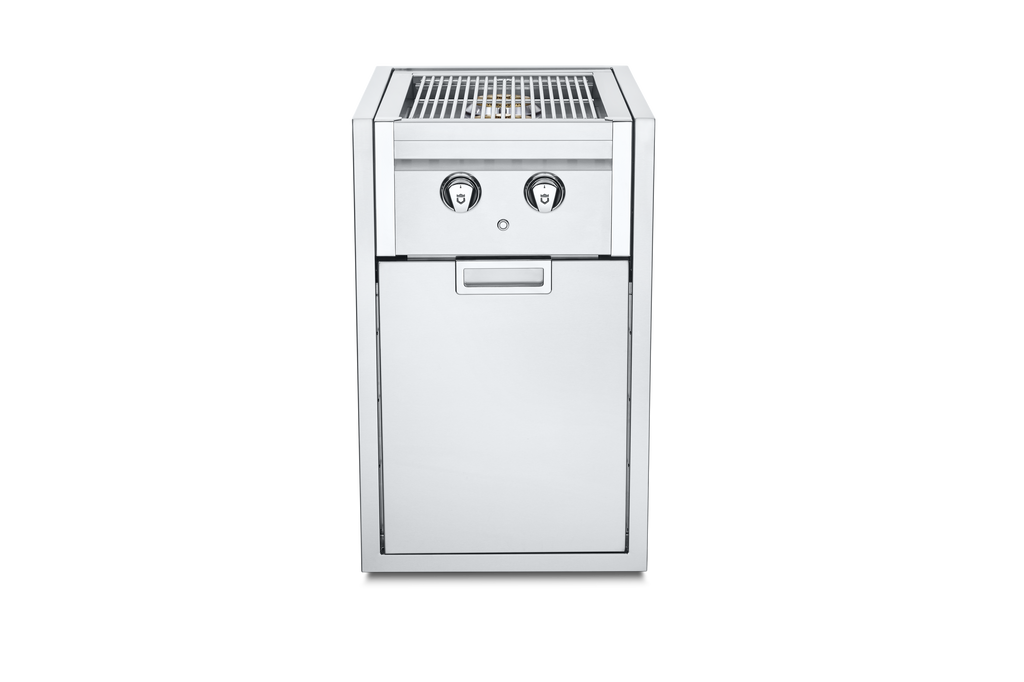 Crown Verity IBISC-SBNG-1D INFINITE SERIES SMALL BUILT IN CABINET WITH DUAL SIDE BURNER AND SINGLE DRAWER, NG