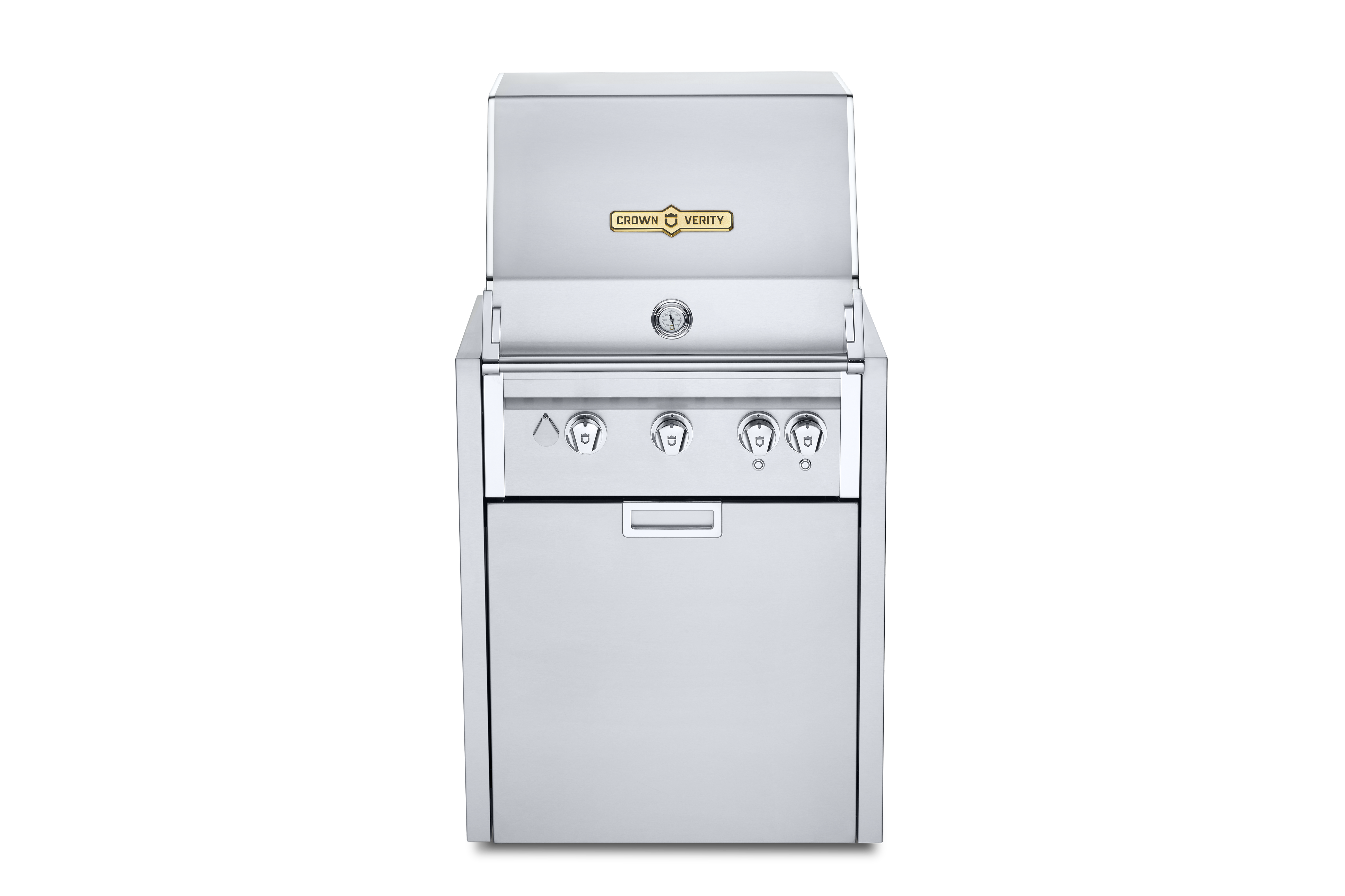 Crown Verity IGM24LP-LT | 24 in Infinite Series Modular Grill | Propane Tank Holder With Light