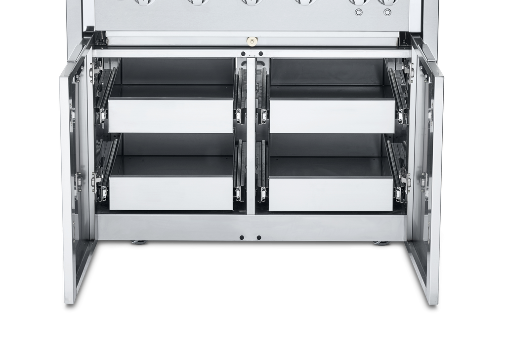 Crown Verity IGM-2UD DUAL UNIVERSAL DRAWERS AND CENTER DIVIDER, FOR ALL NG GRILL MODULES, INFINITE SERIES