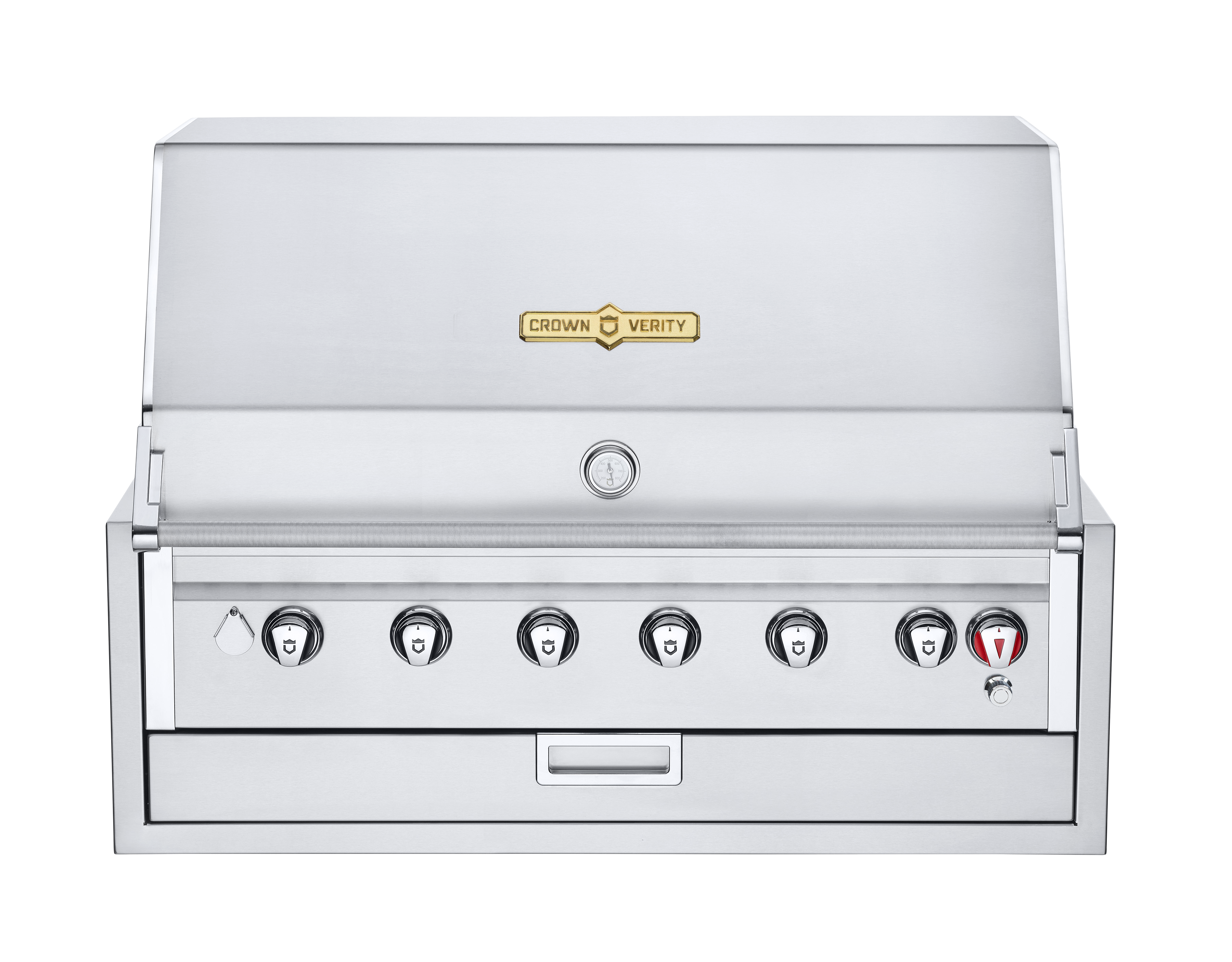 Crown verity IBI42LP-GO-FLT | 42" INFINITE SERIES BUILT IN GRILL WITH LIGHT PACKAGE