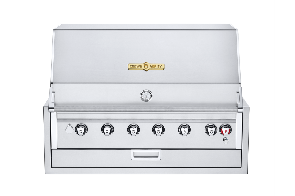 Crown Verity IBI42LP 42" INFINITE SERIES BUILT IN GRILL WITH BARBECUE COVER, LP