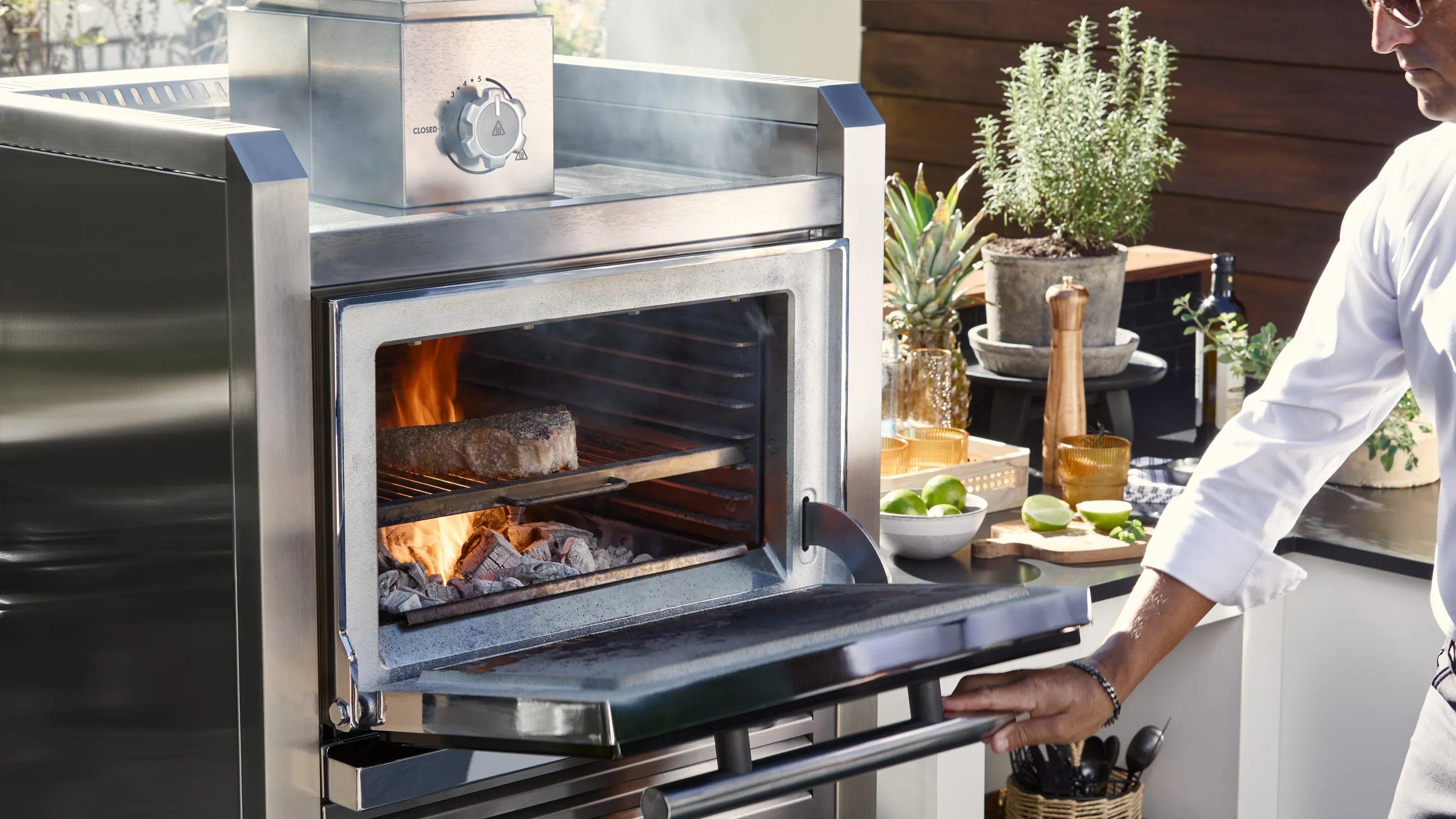 Josper HJA-PLUS-S80 HOME | Charcoal Oven for Backyard Cooking