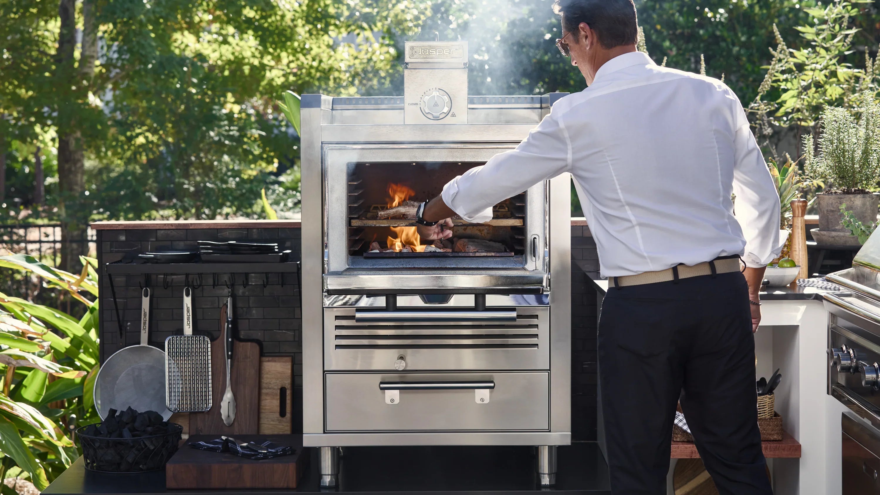 Josper HJA-PLUS-S80 HOME | Charcoal Oven for Backyard Cooking