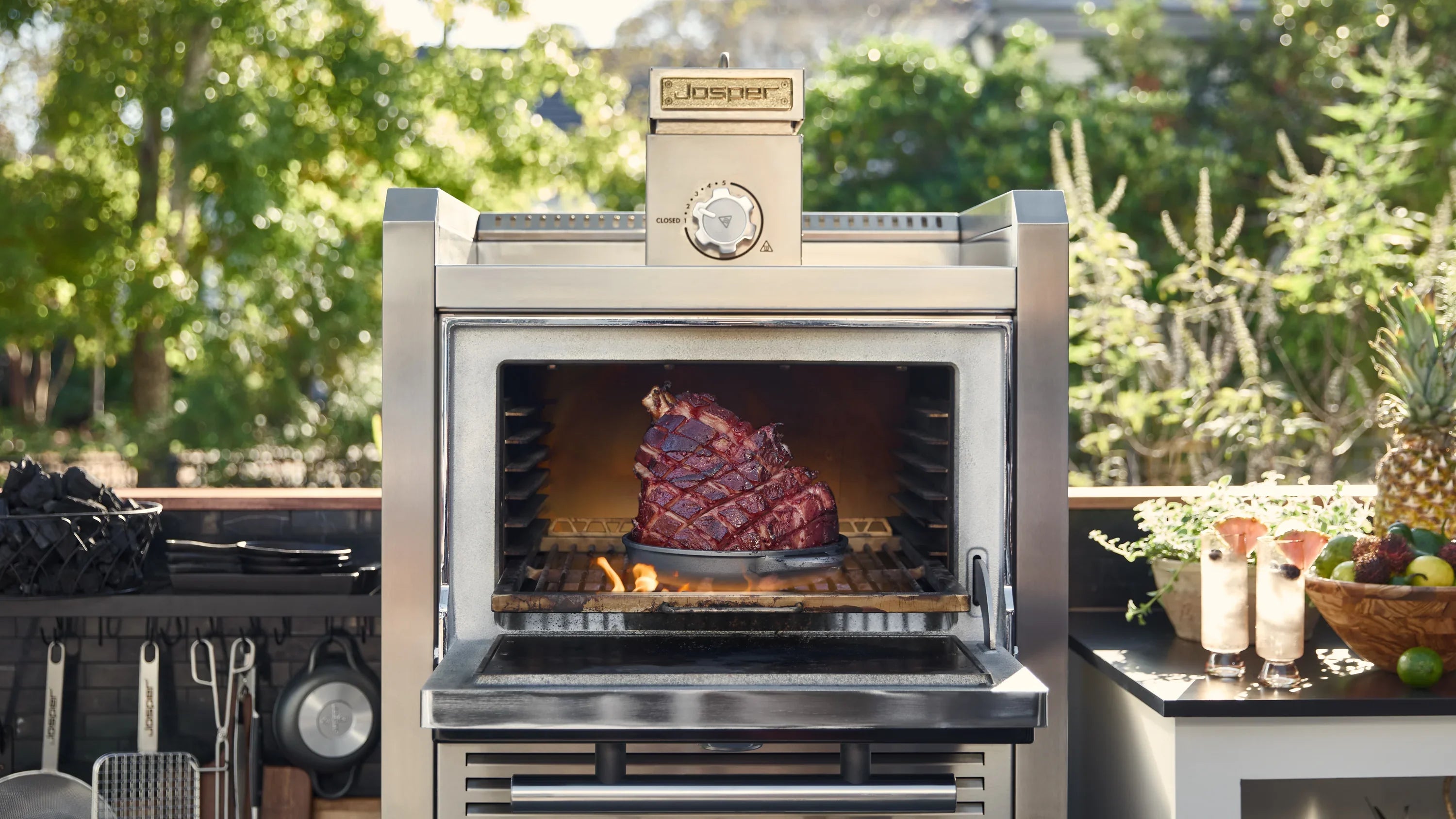 Josper HJA-PLUS-S80 HOME | Charcoal Oven for Backyard Cooking