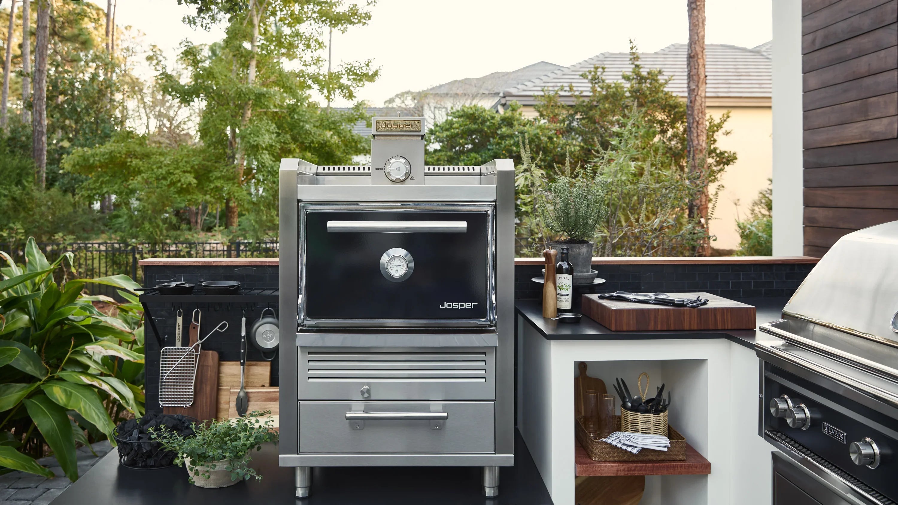 Josper HJA-PLUS-S80 HOME | Charcoal Oven for Backyard Cooking