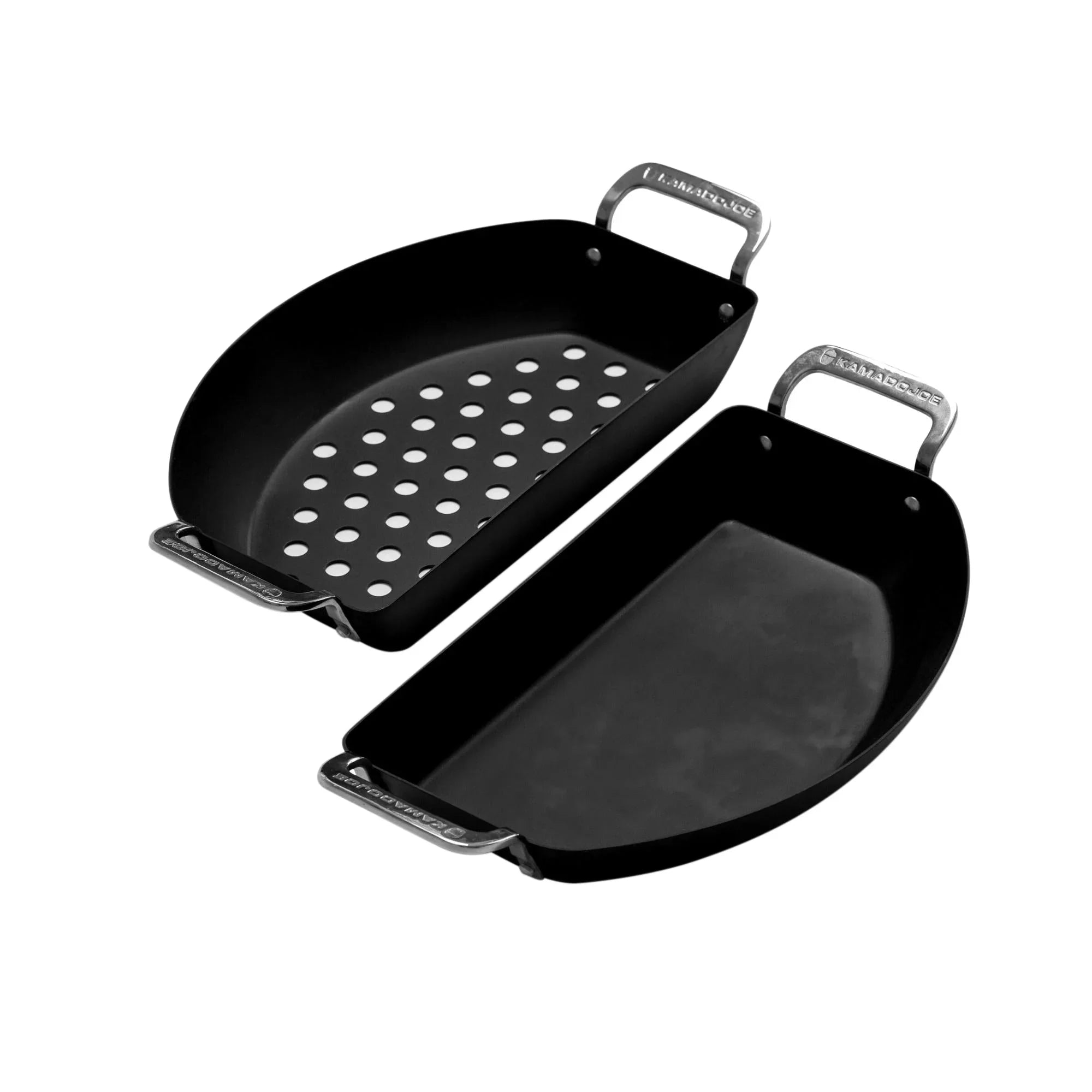 Kamado Joe KJ15124822 | Karbon Steel Half-Moon Pan Set