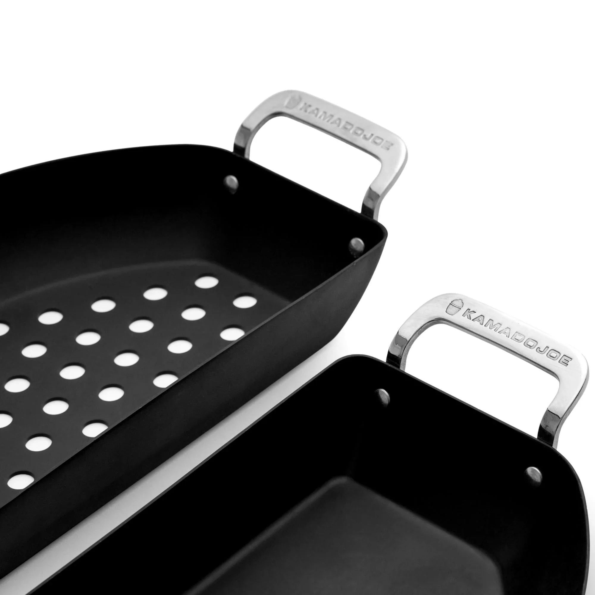 Kamado Joe KJ15124822 | Karbon Steel Half-Moon Pan Set