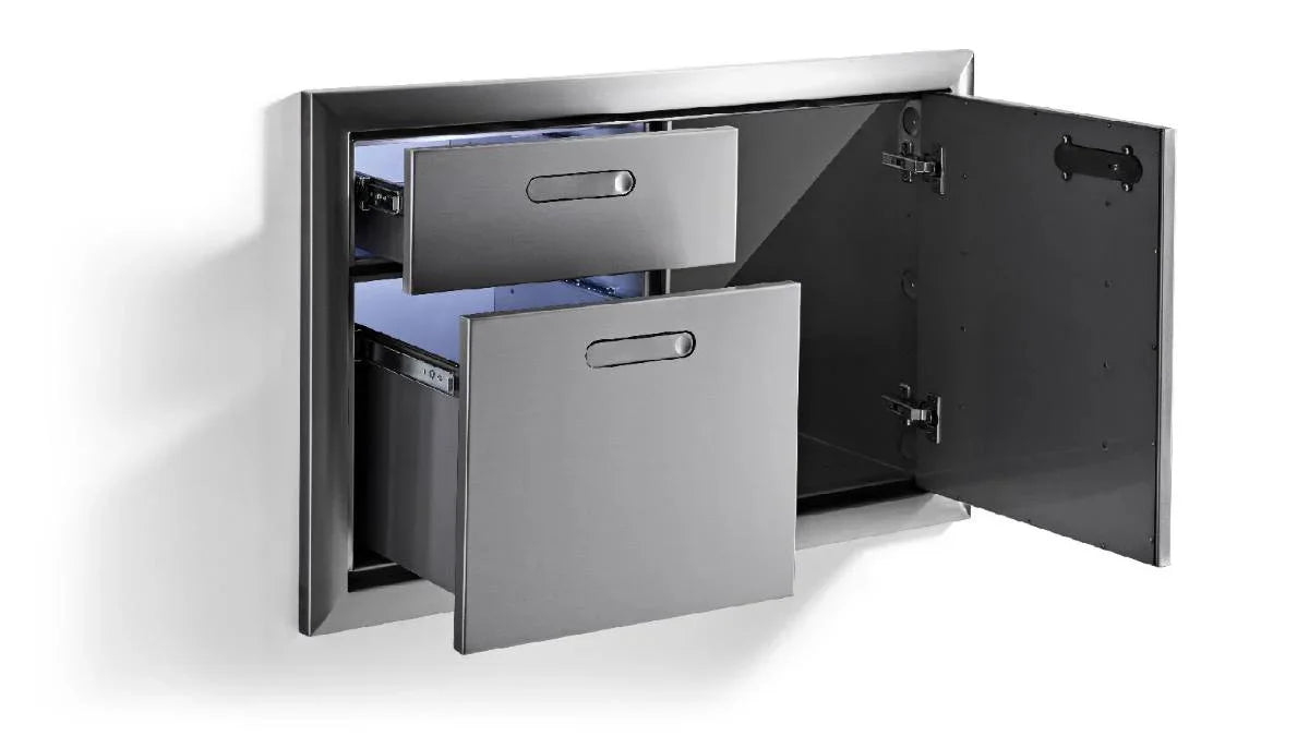 Lynx LSA | 30", 36", 42"  Storage Door & Double Drawer Combination | Ventana Collection