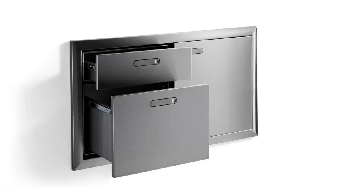 Lynx LSA | 30", 36", 42"  Storage Door & Double Drawer Combination | Ventana Collection