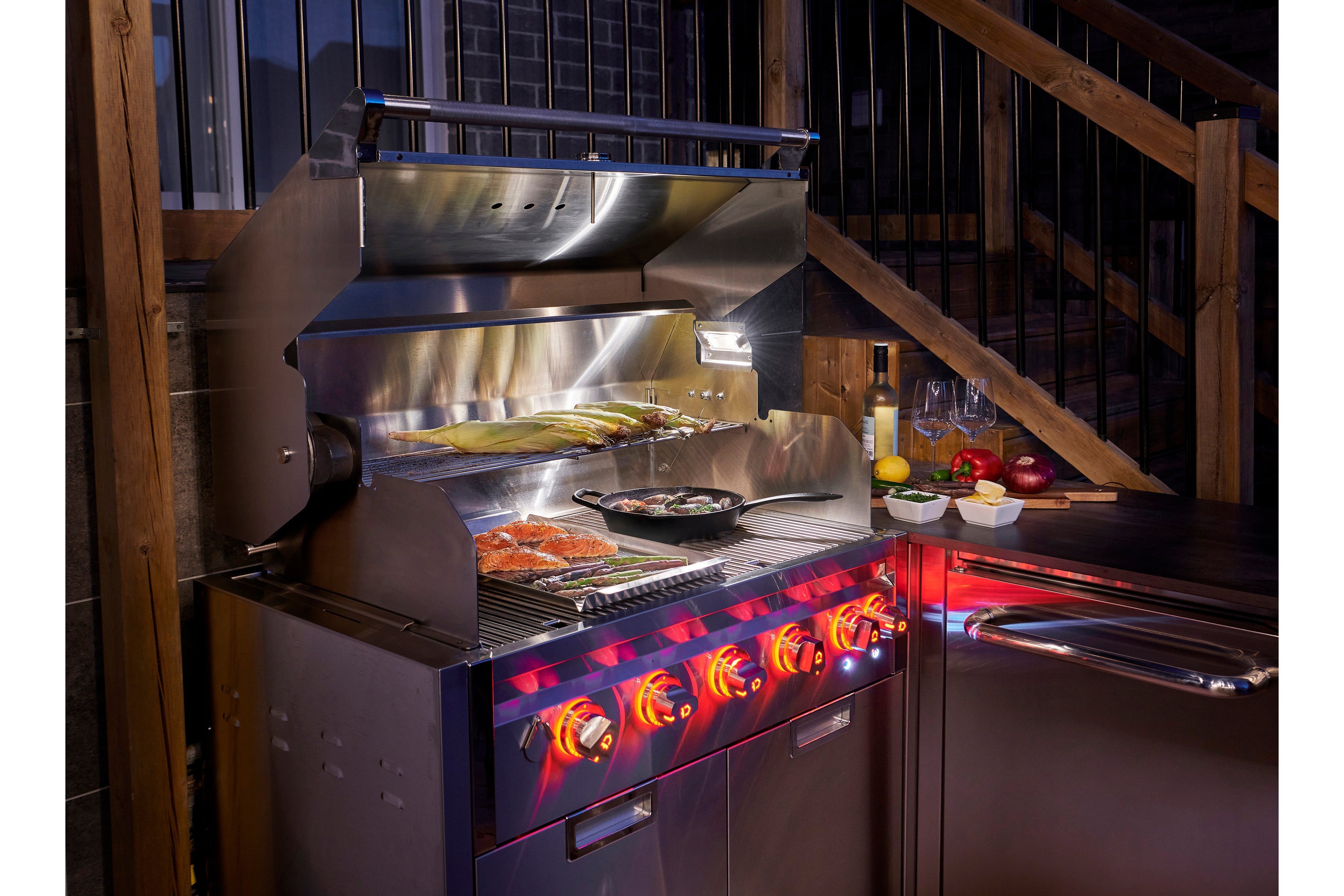 Crown Verity IGM42 42" INFINITE SERIES MODULAR GRILL, INCLUDES PROPANE TANK HOLDER WITH LIGHT PACKAGE, LP