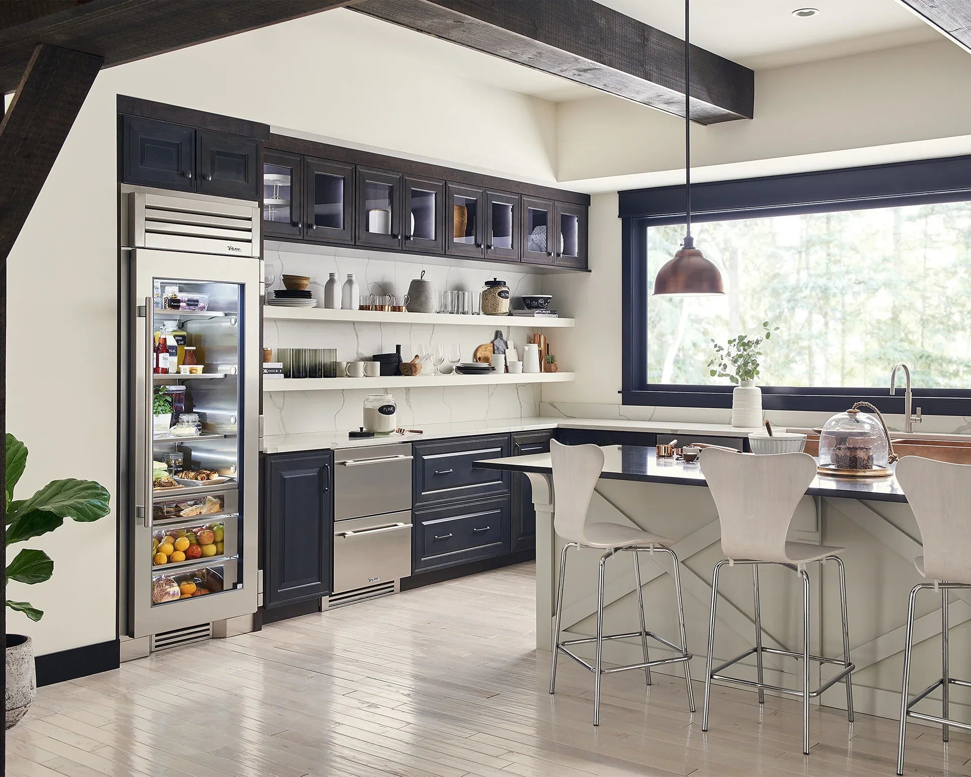 True-residential TURADA-24-D | Undercounter Refrigerator Drawers | Solid Panel Ready Drawers  | Outdoor