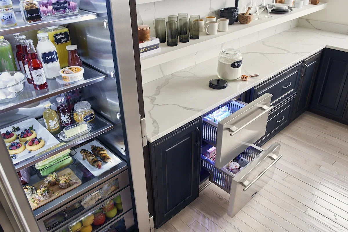 True-residential TUF-24-D | Undercounter Freezer Drawers | Solid Stainless Steel Drawers