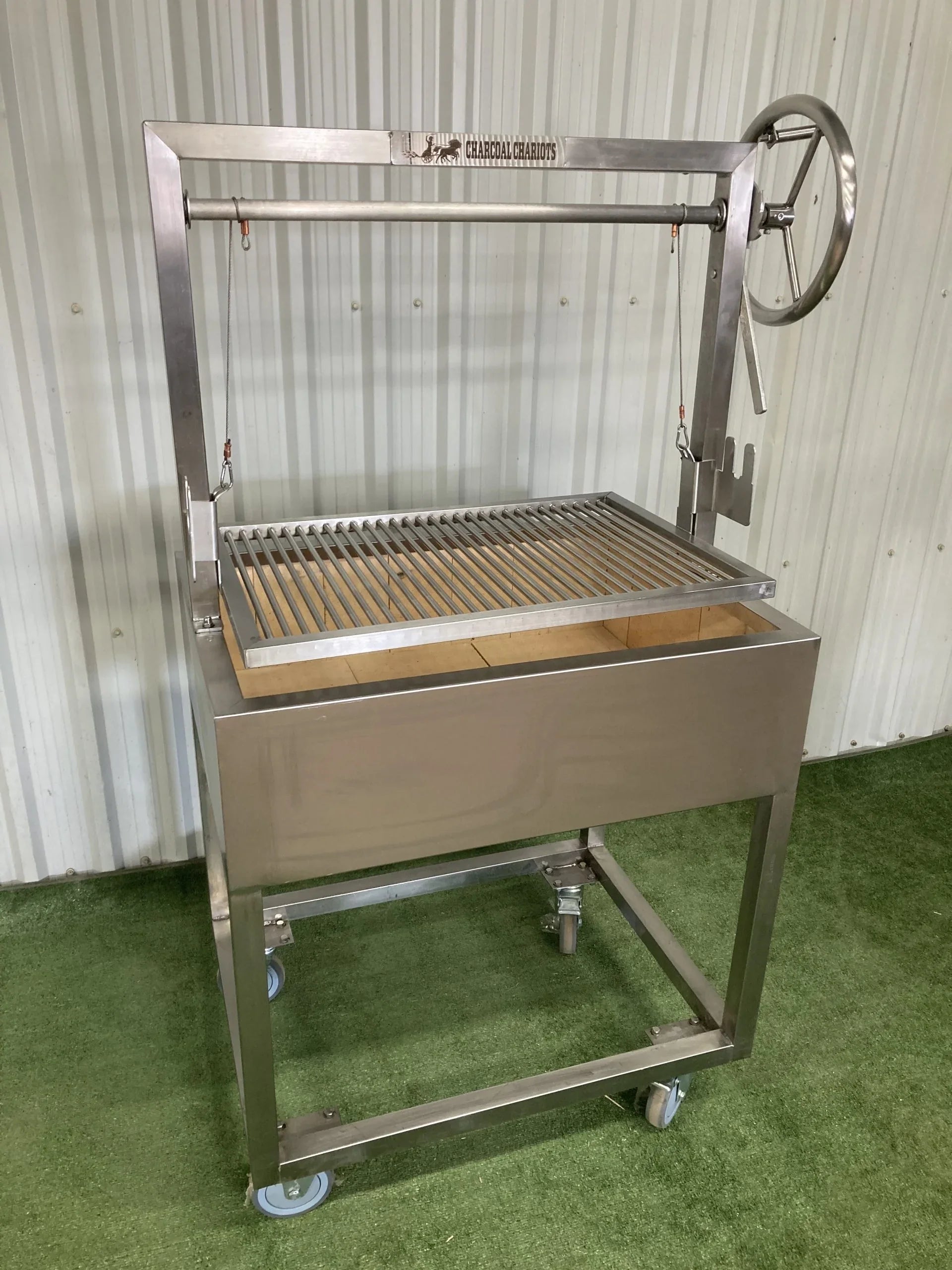 Charcoal Chariots POTENS32 | Argentine-Style Stand-Alone Grill