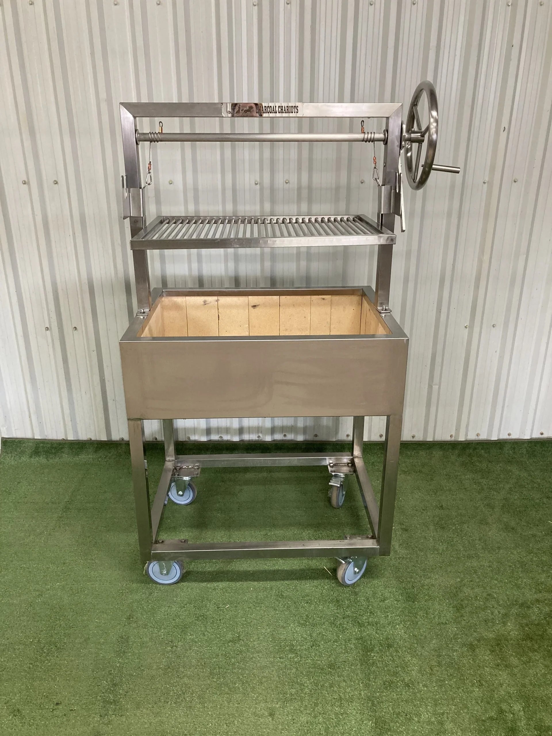 Charcoal Chariots POTENS32 | Argentine-Style Stand-Alone Grill